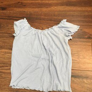Garage off the shoulder tee